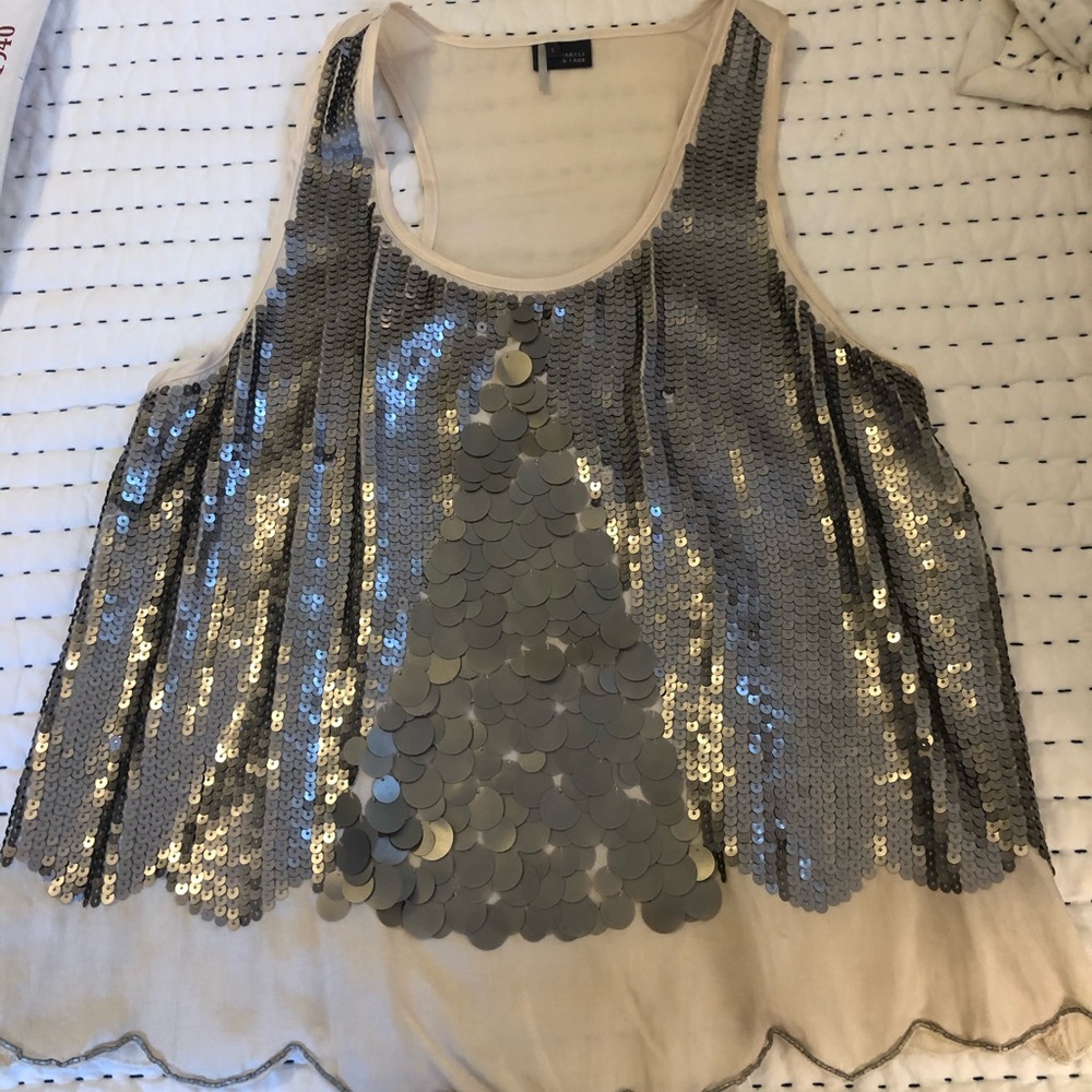 Sparkle & Fade Sequin Top Size Small - image 1